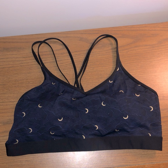 Zyia Navy Gold Moon Terrace Luxe mesh Bra - Picture 1 of 2